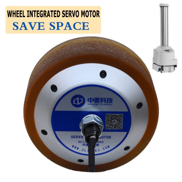 ZLTECH 3 phase 6.5inch 500W 22N.m 48V 200kg load BLDC gearless brushless electric DC wheel hub servo motor - Image 6