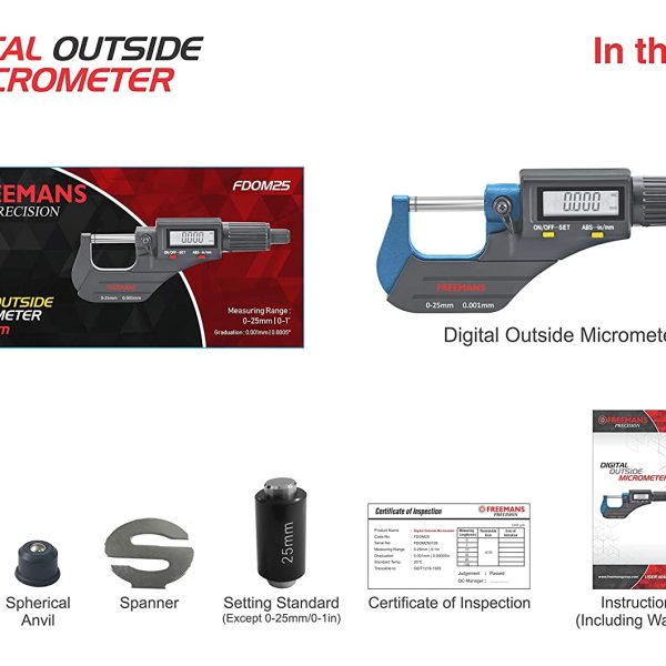 Freemans Digital Outside Micrometer-FDOM - Image 4