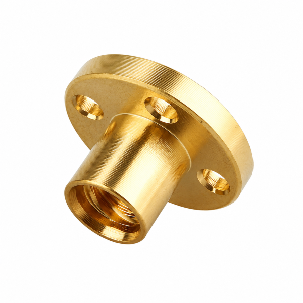 8mm Single Start Lead Screw Copper Nut - Image 2